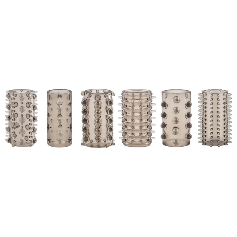 EasyToys Penis Sleeve - szürke péniszköpeny szett vastagításhoz (6 db) 158808 termék bemutató kép