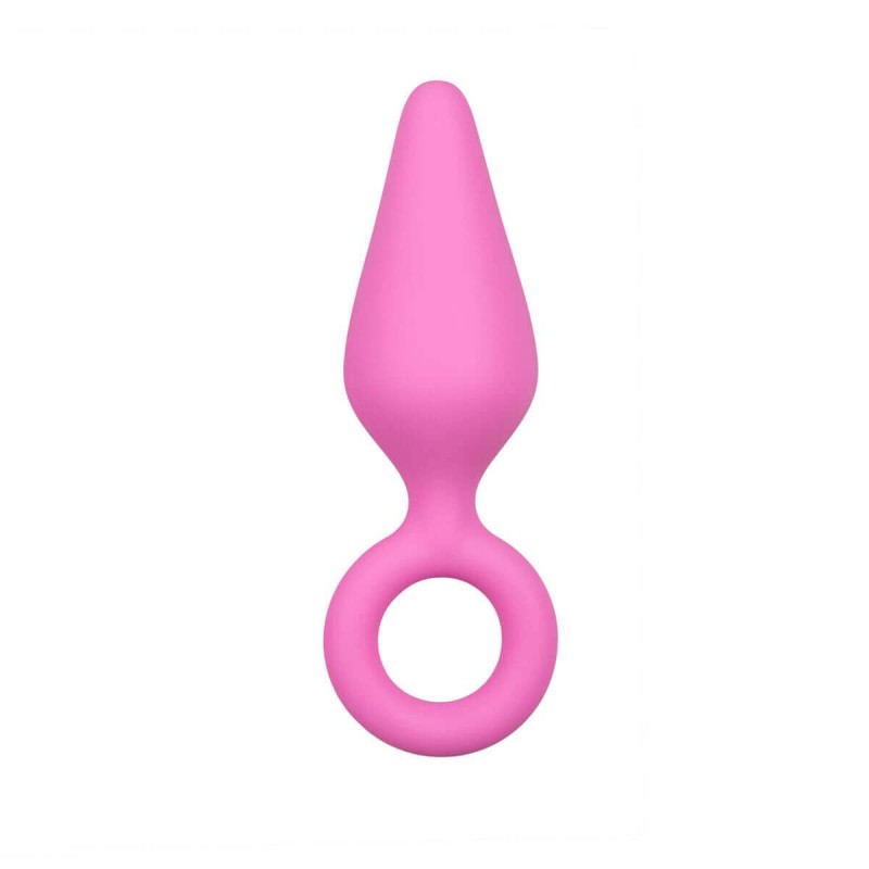 Easytoys Pointy Plug S - anál plug (pink) - kicsi 50287 termék bemutató kép