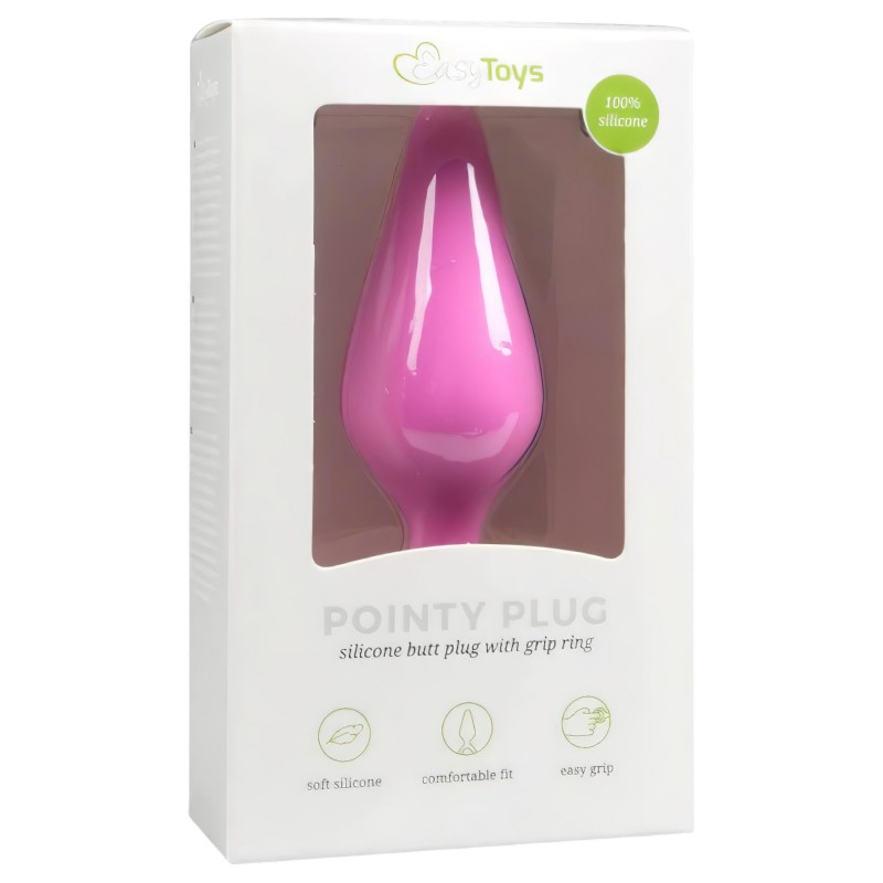 Easytoys Pointy Plug S - anál plug (pink) - kicsi 102193 termék bemutató kép