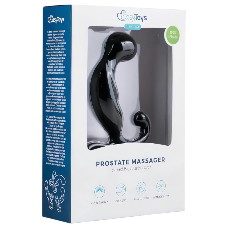 EasyToys Prostate Massager - prosztata masszírozó anál dildó (fekete) 158757 termék bemutató kép