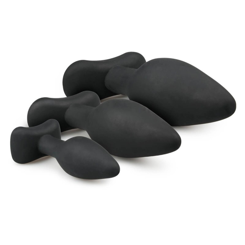 Easytoys Rocket - anál plug szett - fekete (3 részes) 31550 termék bemutató kép