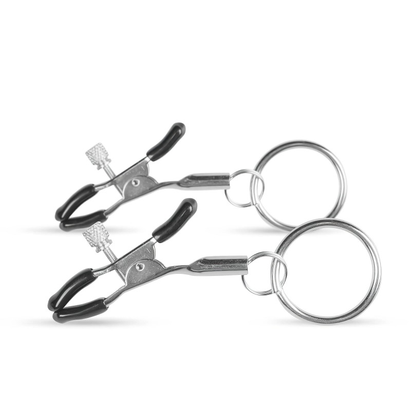 EasyToys Small Ring - gyűrűs bimbócsipesz, BDSM kiegészítő (2 db) 158652 termék bemutató kép