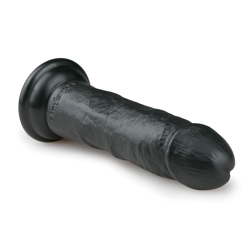 EasyToys - tapadókorongos élethű dildó (15,5 cm, fekete) 130773 termék bemutató kép