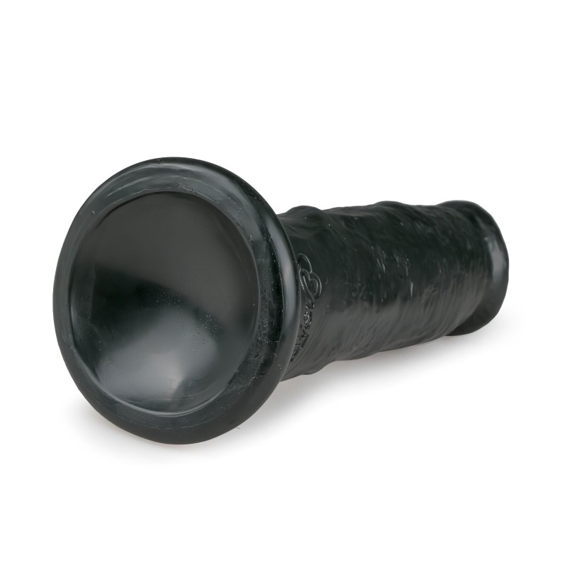 EasyToys - tapadókorongos élethű dildó (15,5 cm, fekete) 130774 termék bemutató kép