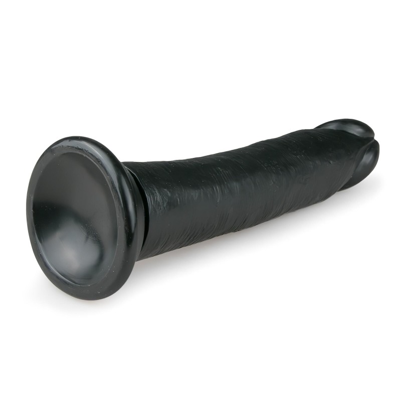 EasyToys - tapadókorongos élethű dildó (20,5 cm, fekete) 130755 termék bemutató kép
