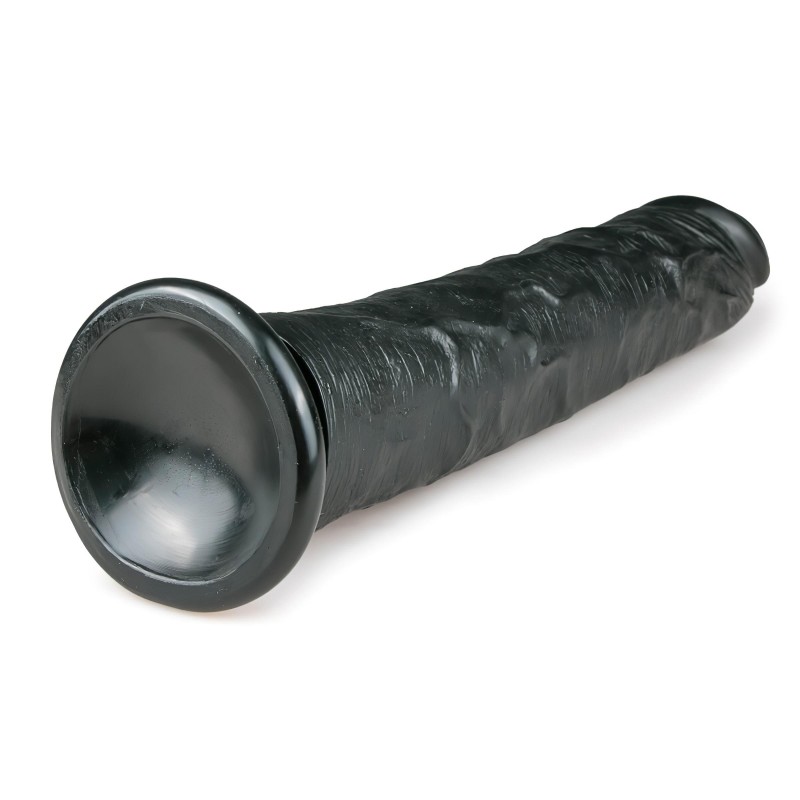Easytoys - tapadókorongos extra nagy dildó (28,5cm) - fekete 105739 termék bemutató kép