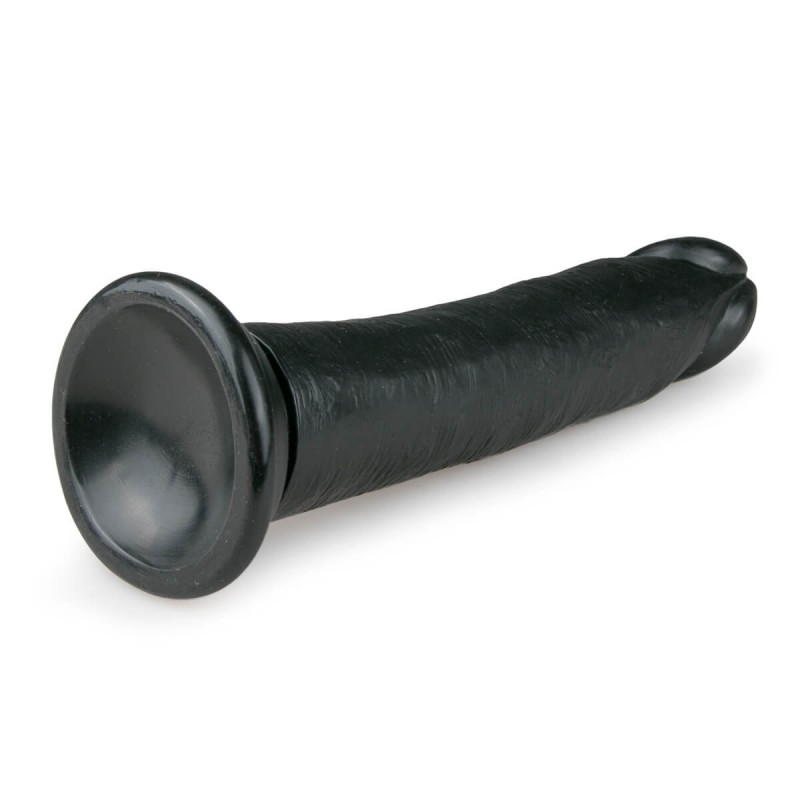 Easytoys - tapadókorongos élethű dildó (20,5cm) - fekete 31422 termék bemutató kép