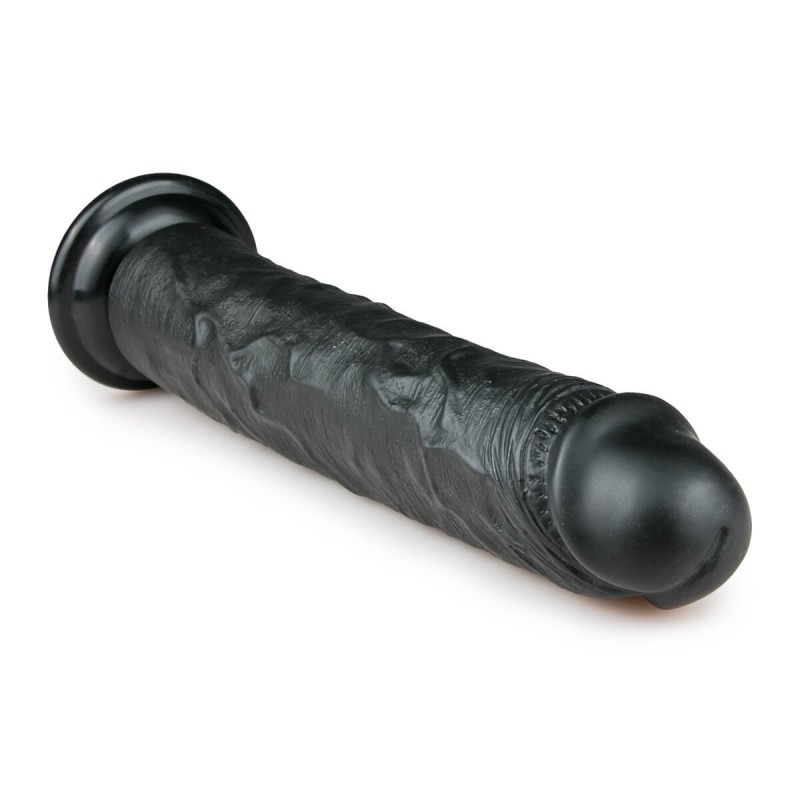 Easytoys - tapadókorongos extra nagy dildó (28,5cm) - fekete 31360 termék bemutató kép