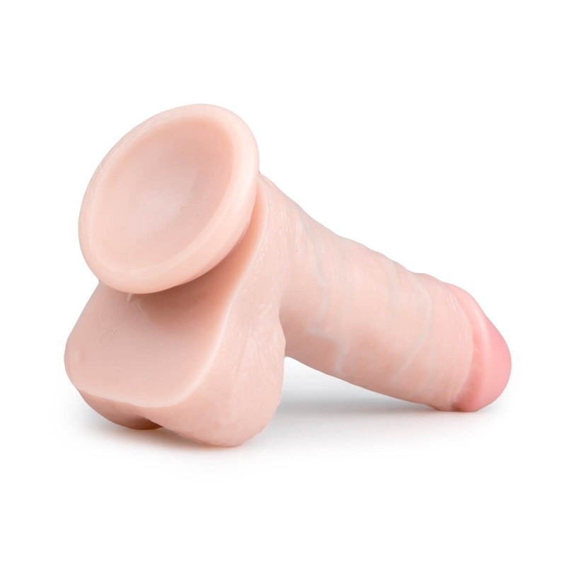 Easytoys - tapadókorongos, herés dildó (17,5cm) - natúr 31389 termék bemutató kép