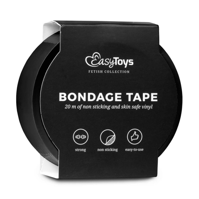 Easytoys - bondage tape - fekete (20m) 58128 termék bemutató kép