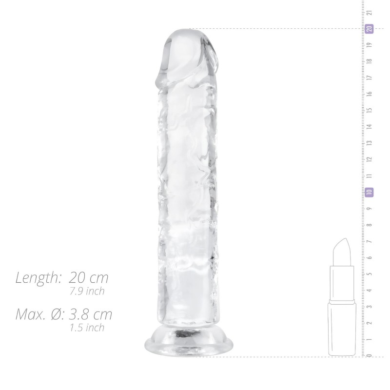 EasyToys - zselés dildó - 18cm (átlátszó) 116060 termék bemutató kép