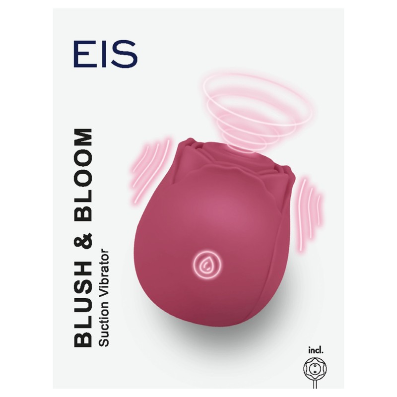 EIS Blush&Bloom - szívó rezgő rózsa vibrátor (piros) 127404 termék bemutató kép