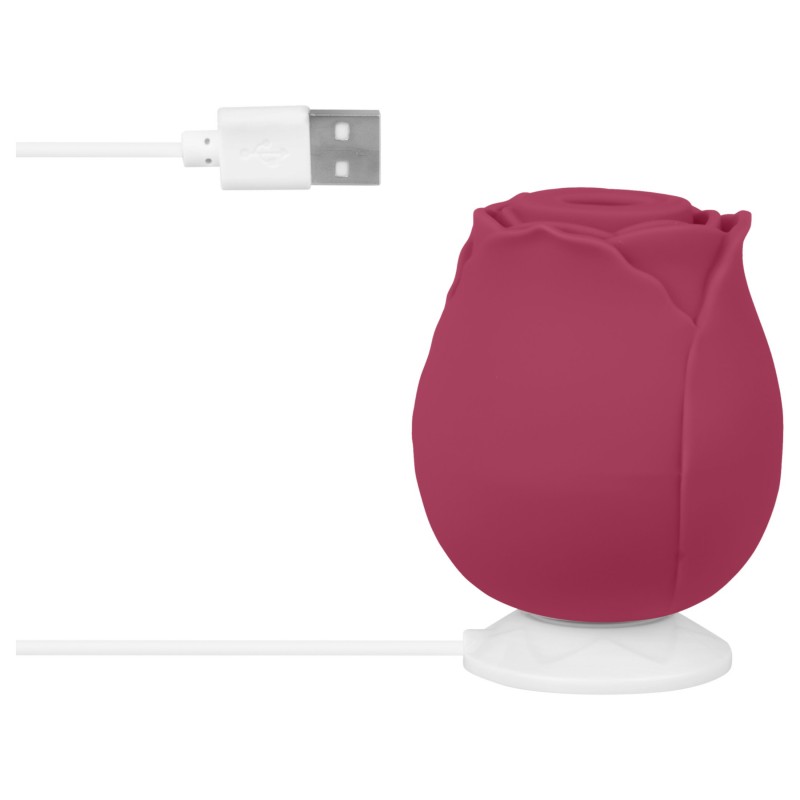 EIS Blush&Bloom - szívó rezgő rózsa vibrátor (piros) 127406 termék bemutató kép
