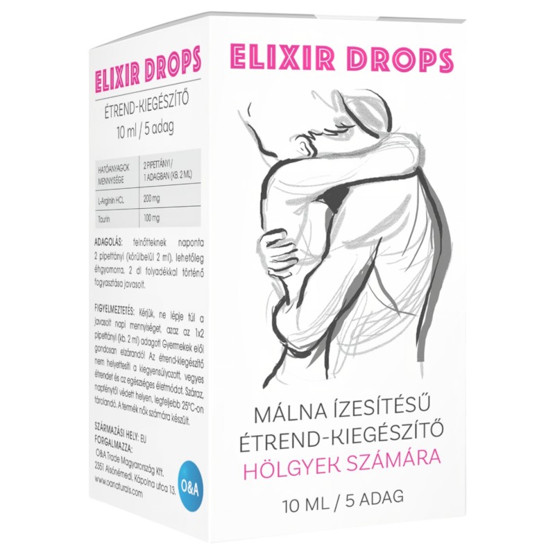 ELIXIR - női vágyfokozó cseppek málna ízben (10 ml) 157839 termék bemutató kép
