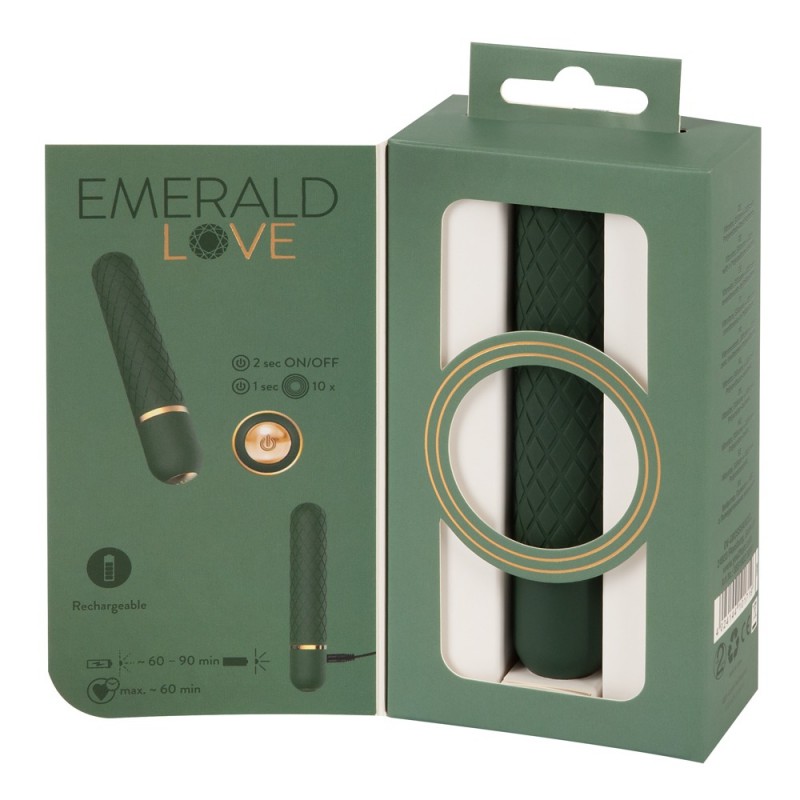 Emerald Love - akkus, vízálló rúdvibrátor (zöld) 47276 termék bemutató kép