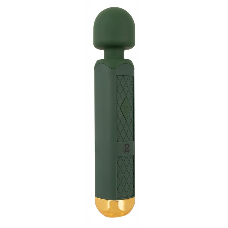 Emerald Love Wand - akkus, vízálló masszírozó vibrátor (zöld) 47334 termék bemutató kép