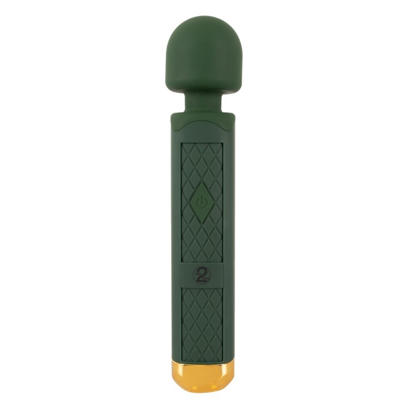 Emerald Love Wand - akkus, vízálló masszírozó vibrátor (zöld) 47335 termék bemutató kép