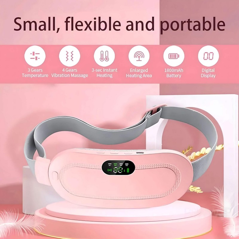 EMS - Smart Warm Palace Belt - menstruációs melegítő öv (rózsaszín) 142557 termék bemutató kép