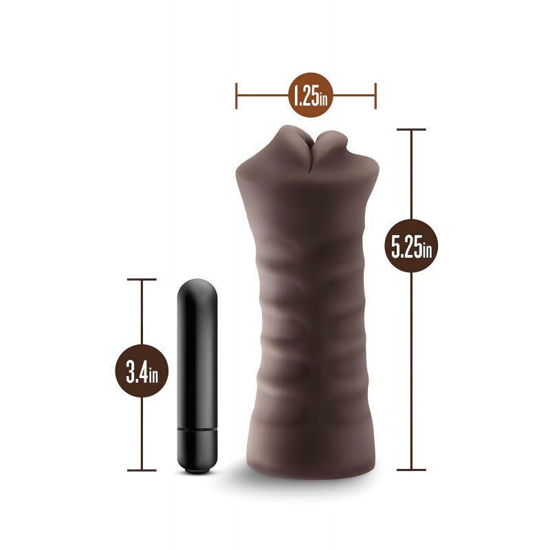 EnLust Krystal - AI Dream Girl vibrációs száj-maszturbátor (barna) 147309 termék bemutató kép