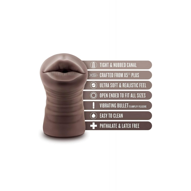 EnLust Krystal - AI Dream Girl vibrációs száj-maszturbátor (barna) 144839 termék bemutató kép
