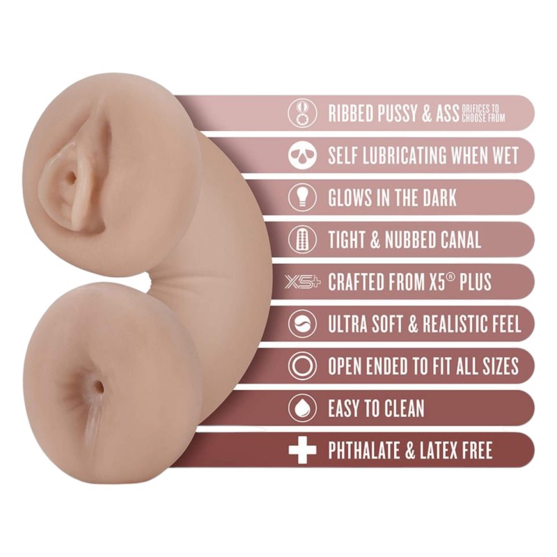 Enlust Tasha - világító punci és popsi MI képekkel (natúr) 91087 termék bemutató kép