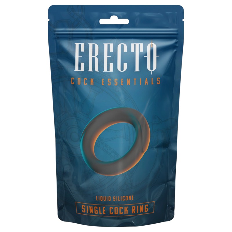 Erecto - rugalmas péniszgyűrű férfiaknak (fekete) 165274 termék bemutató kép