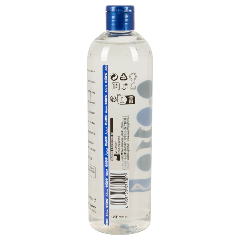 EROS Aqua - flakonos vízbázisú síkosító (500 ml) 130239 termék bemutató kép