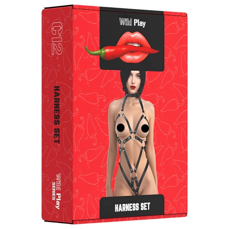 Erospace Wild Play - testhám body (fekete) 170134 termék bemutató kép