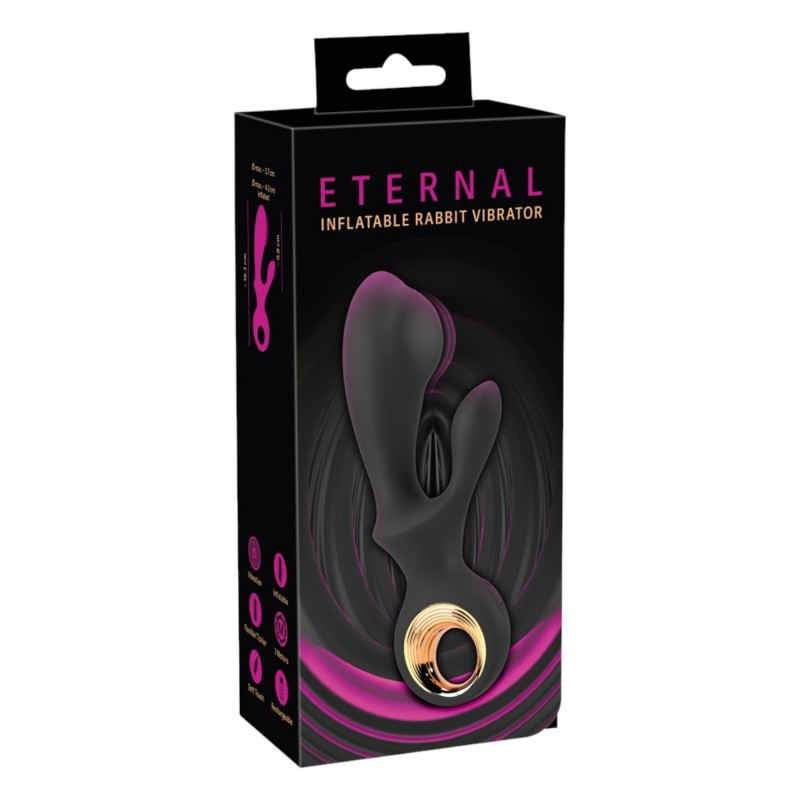Eternal - felpumpálható csiklókaros vibrátor (fekete) 91221 termék bemutató kép