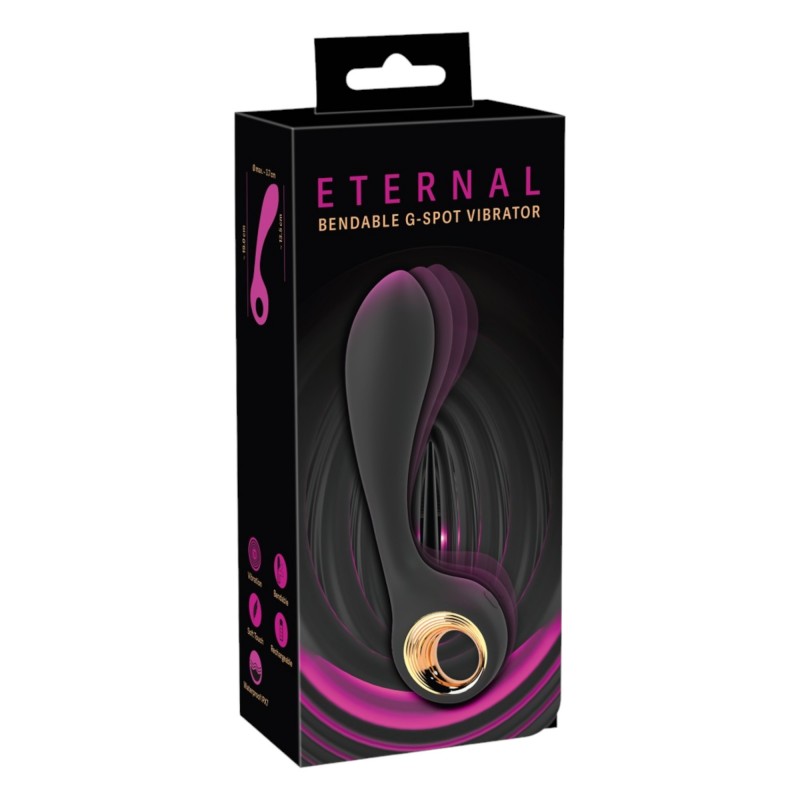 Eternal - hajlítható G-pont vibrátor (fekete) 91248 termék bemutató kép
