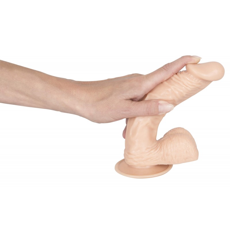 Európai szerető - herés dildó - közepes (natúr) 12806 termék bemutató kép