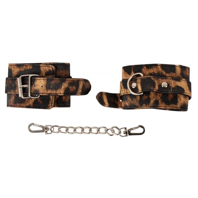 Excellent Power - bilincsek fém lánccal (leopárd) 50610 termék bemutató kép