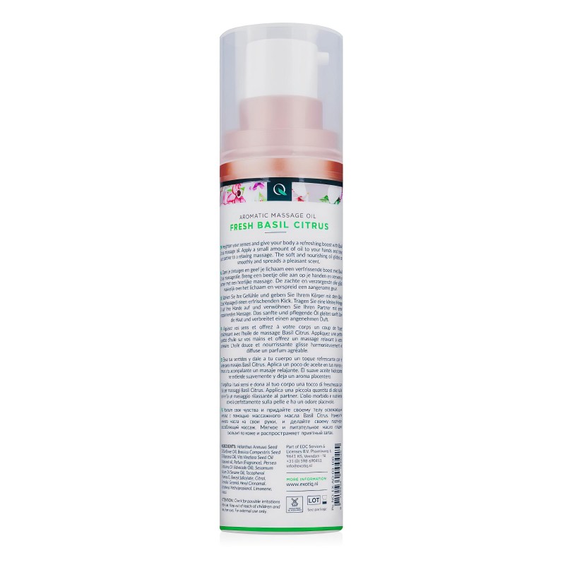 Exotiq - illatos masszázsolaj - bazsalikom-citrom (100 ml) 129664 termék bemutató kép