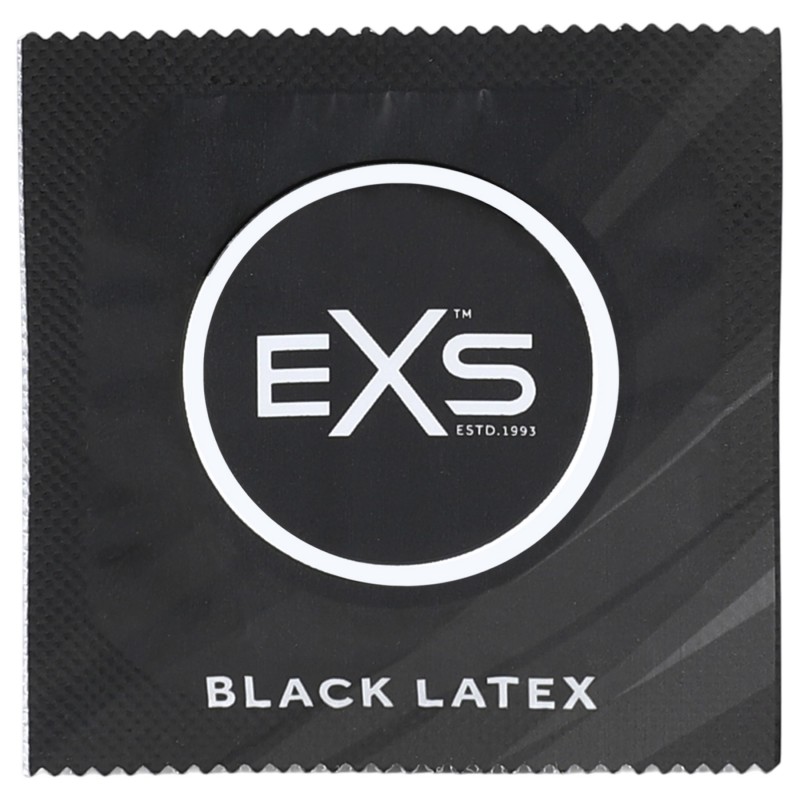 EXS Black - fekete latex óvszer nagy csomag (100 db) 159599 termék bemutató kép