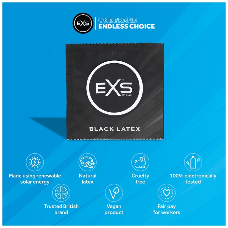 EXS Black - fekete óvszer (48 db) 148504 termék bemutató kép