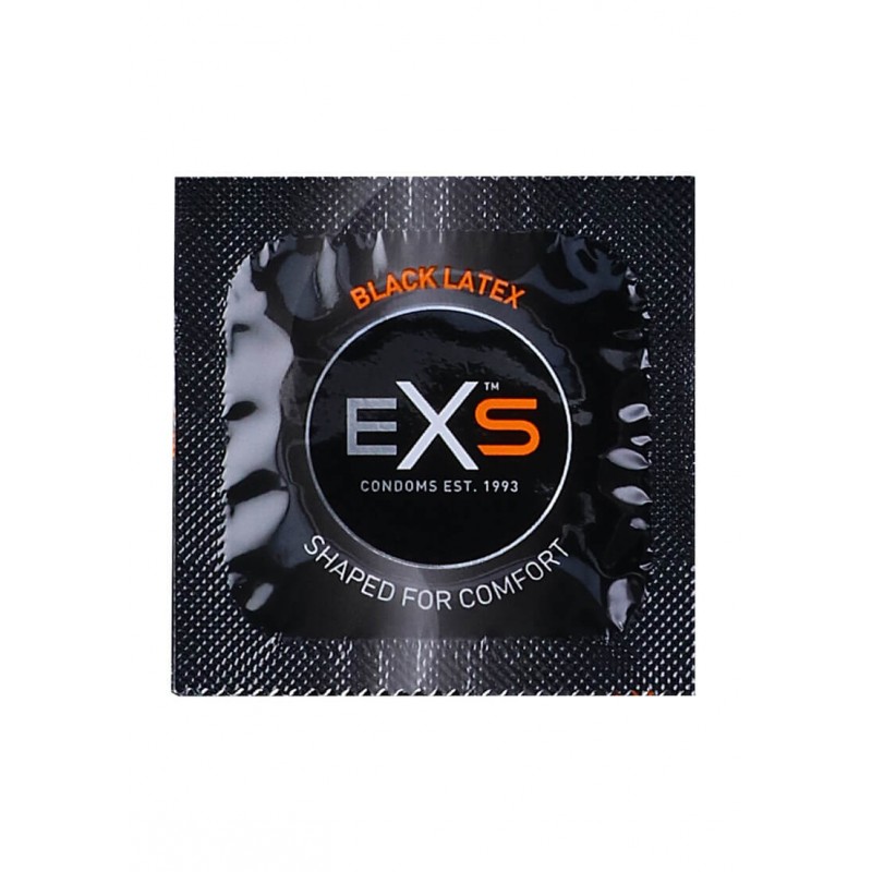 EXS Black - latex óvszer - fekete (12 db) 66901 termék bemutató kép