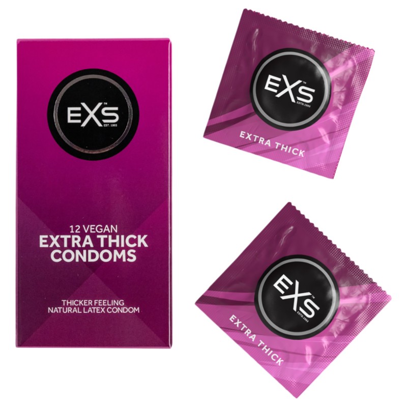 EXS Extra Thick - vastag falú óvszer (12 db) 148497 termék bemutató kép