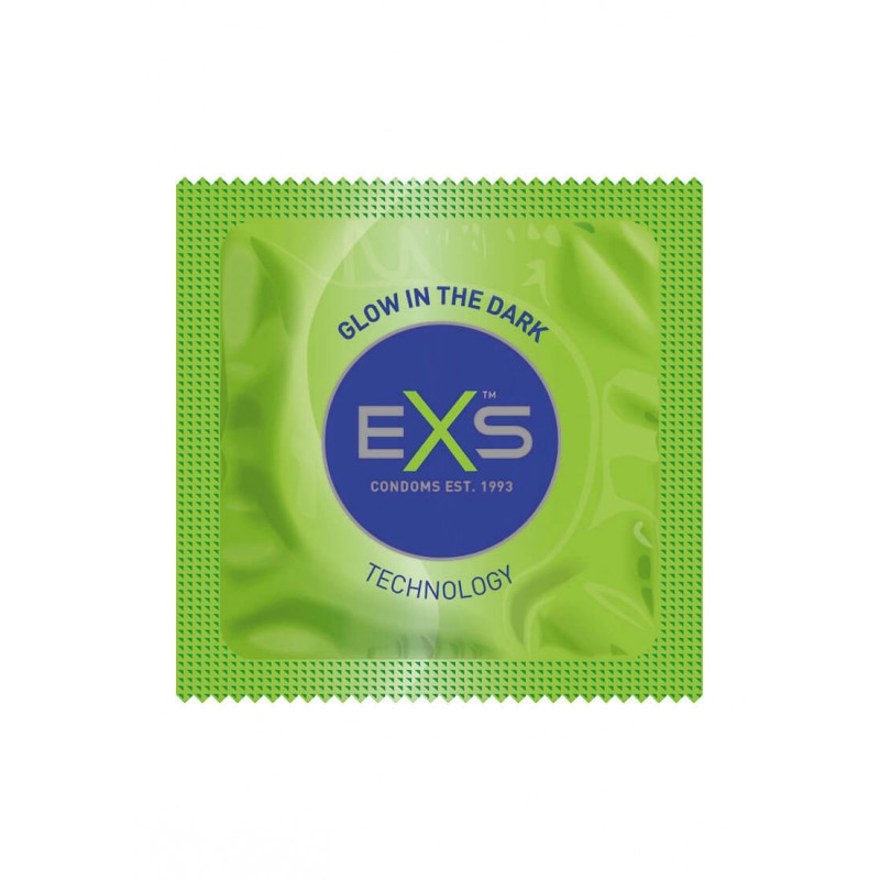 EXS Glow - világító óvszer (100db) 92398 termék bemutató kép