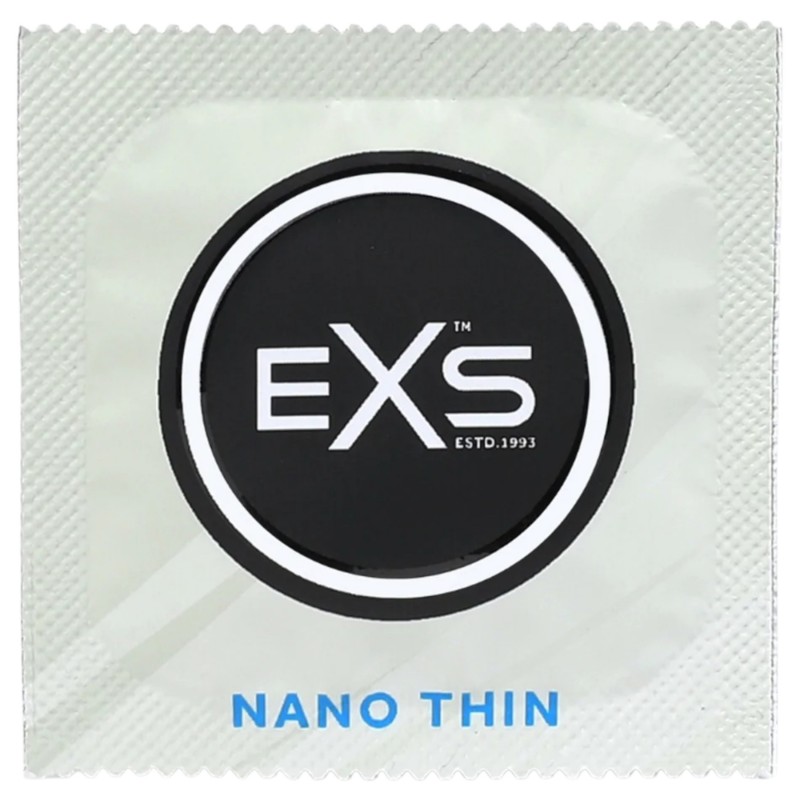 EXS Nano Thin - ultravékony latex óvszer természetes érzéssel (3 db) 164329 termék bemutató kép