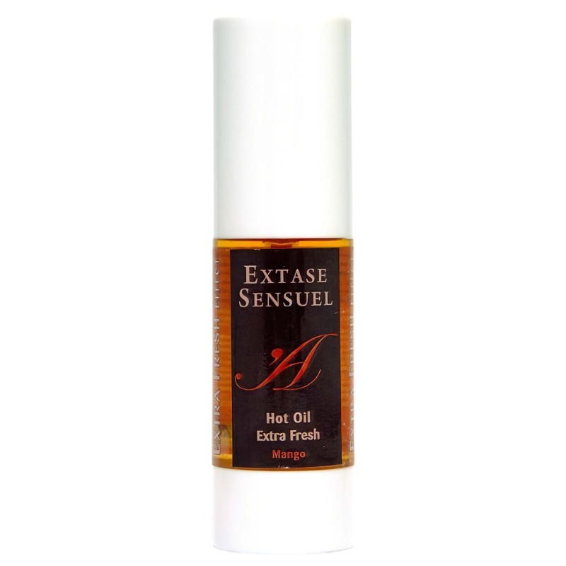 Extase Sensuel - hűsítő-melegítő masszázsolaj mangó illattal (30 ml) 133215 termék bemutató kép