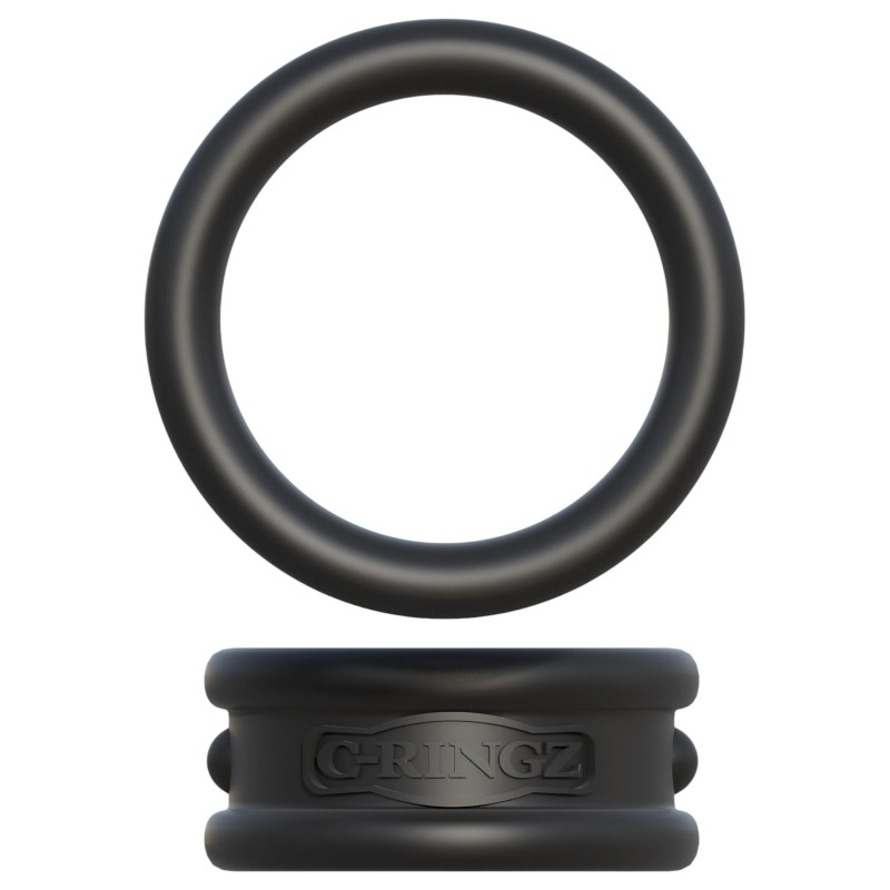 Fantasy C-Ringz - pénisz- és heregyűrű (fekete) 123905 termék bemutató kép