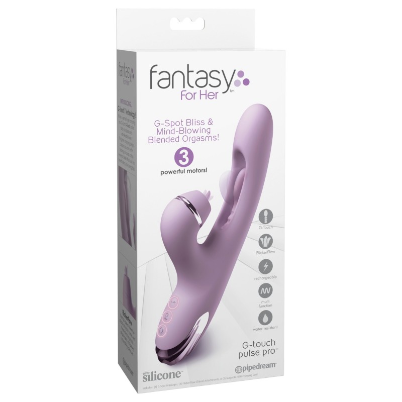 Fantasy For Her G-Touch Pulse Pro - csiklókaros vibrátor (lila) 148477 termék bemutató kép