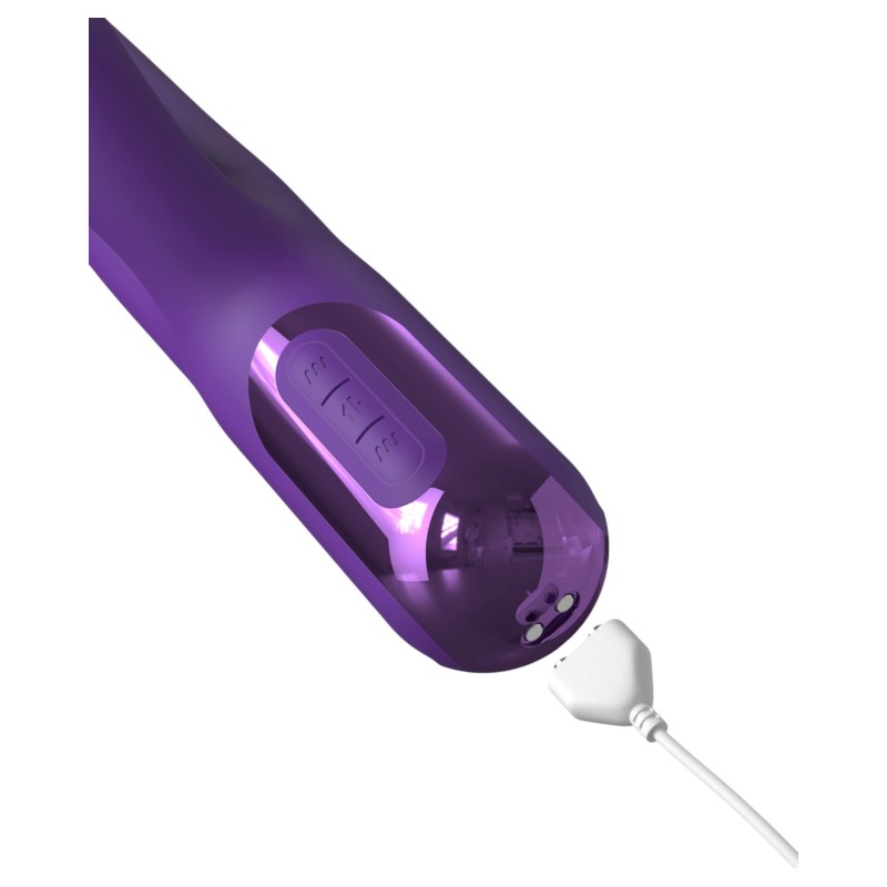 Fantasy For Her - 2in1 lökő vibrátor és csiklóizgató (lila) 151306 termék bemutató kép