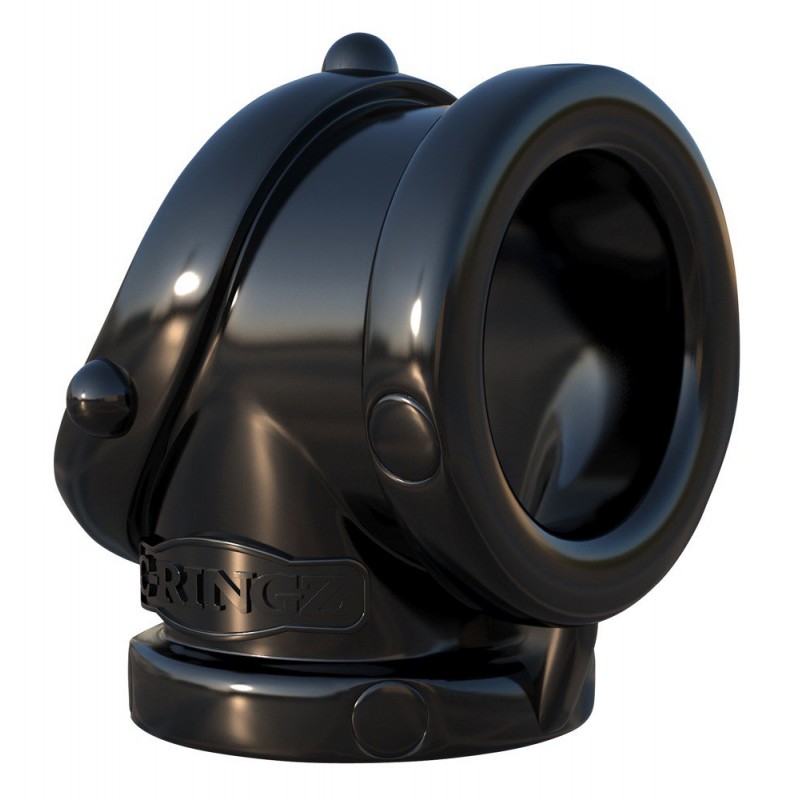 Fantasy Rock Hard - péniszgyűrű és herenyújtó-gyűrű (fekete) 30226 termék bemutató kép