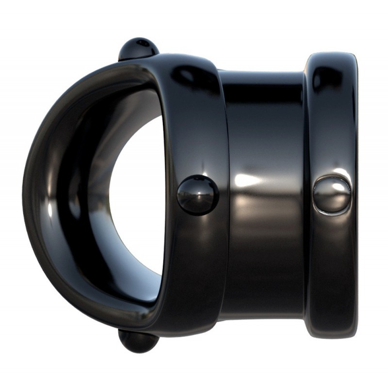 Fantasy Rock Hard - péniszgyűrű és herenyújtó-gyűrű (fekete) 30228 termék bemutató kép