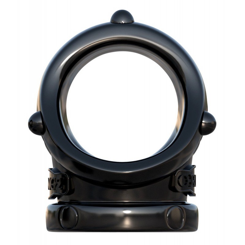 Fantasy Rock Hard - péniszgyűrű és herenyújtó-gyűrű (fekete) 30229 termék bemutató kép