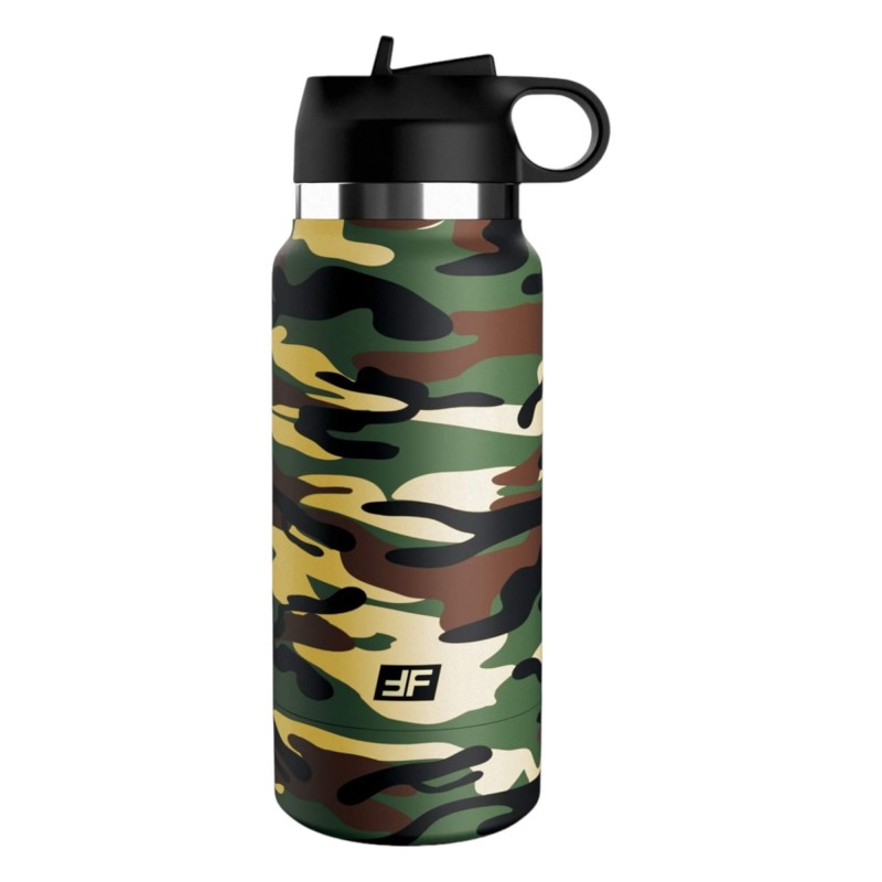 Fap Flask Happy Camper - maszturbátor kulacsban (zöld-fekete) 92772 termék bemutató kép