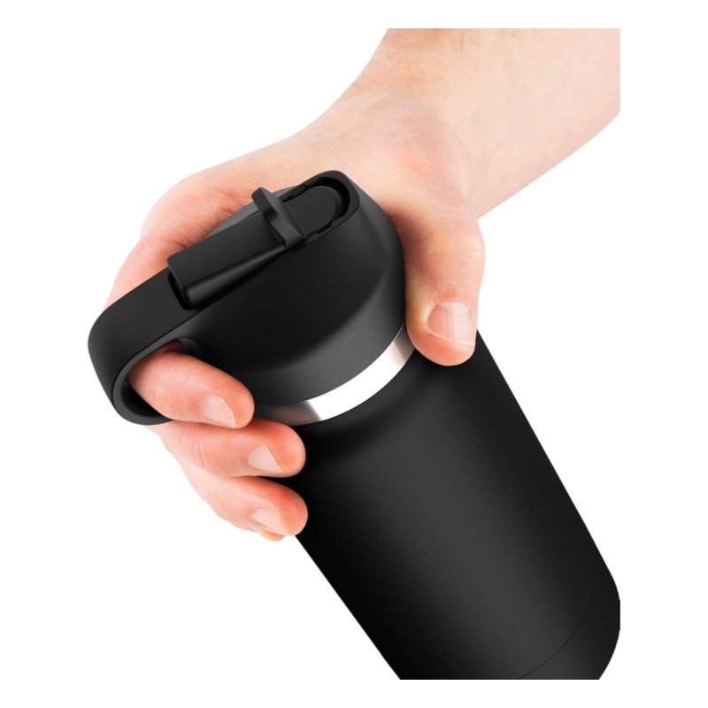 Fap Flask Thrill Seeker - maszturbátor kulacsban (fekete) 92780 termék bemutató kép