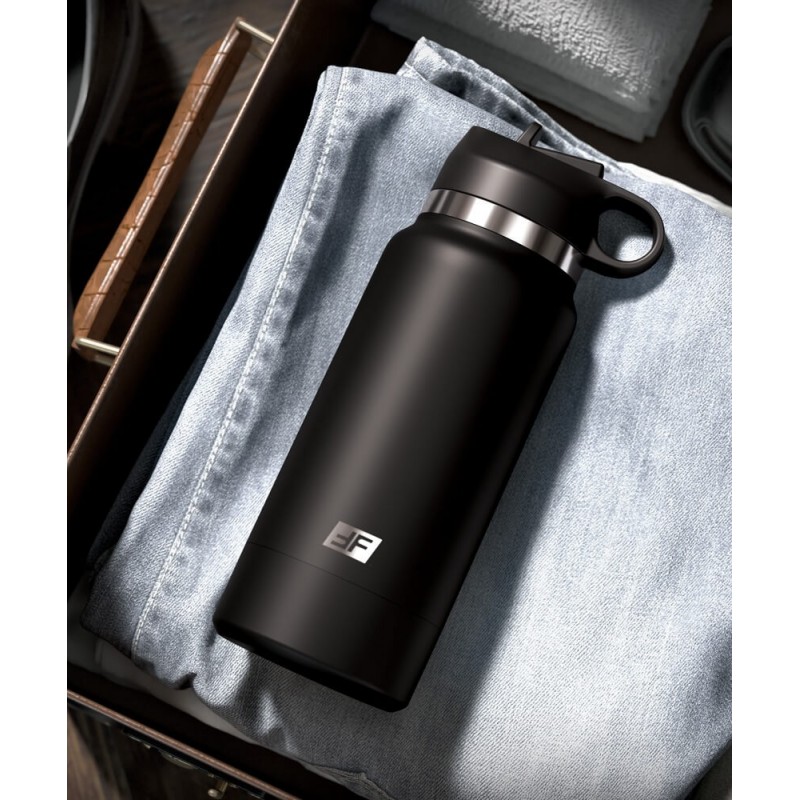 Fap Flask Thrill Seeker - maszturbátor kulacsban (fekete) 92782 termék bemutató kép