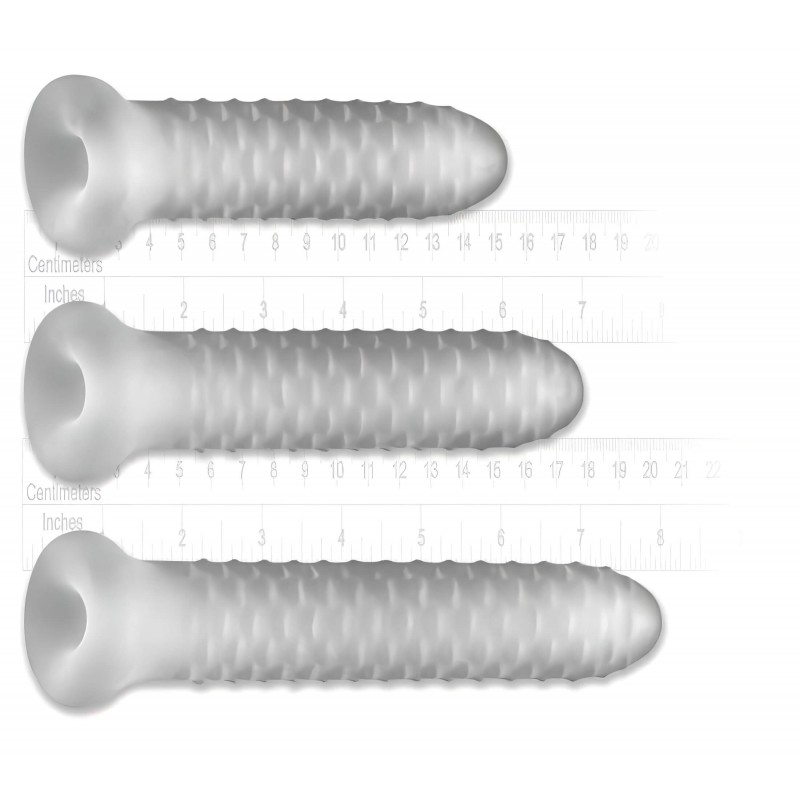 Fat Boy Checker Box - péniszköpeny (15cm) - fehér 114331 termék bemutató kép